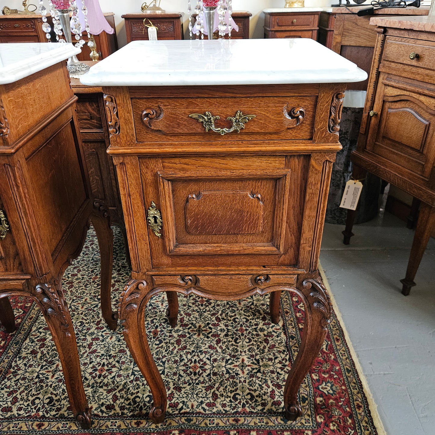 Louis XV Style Pair of Bedside Cabinets