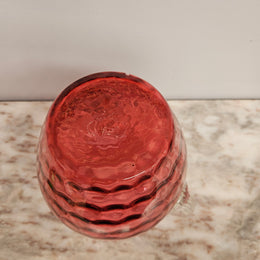 Victorian Cranberry Glass Pitcher Jug