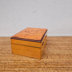Vintage Leather Enbossed Box | Antique & Vintage | Moonee Ponds Antiques | Australia Wide Delivery