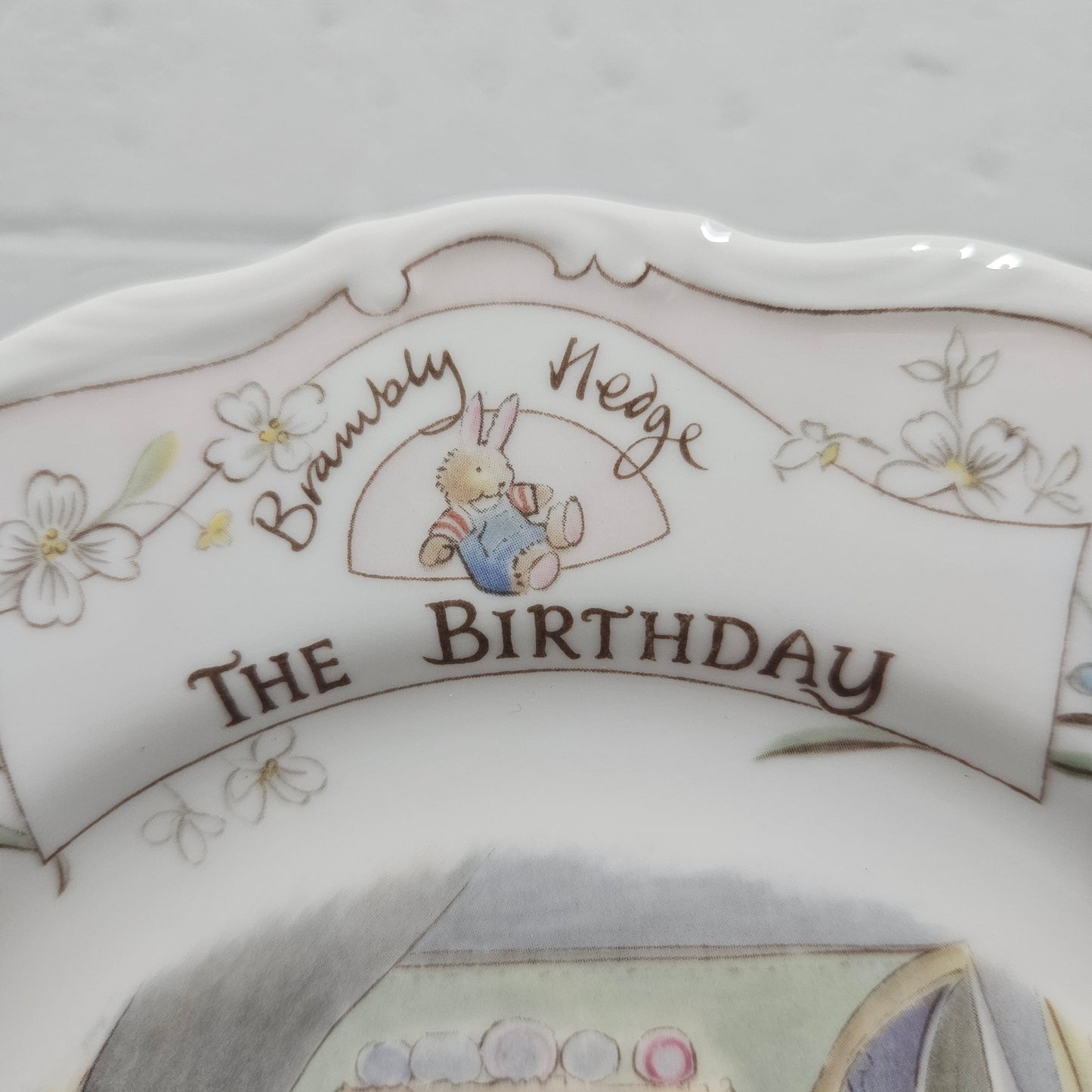 Vintage Royal Doulton Brambly Hedge "The Birthday" Plate Made in England