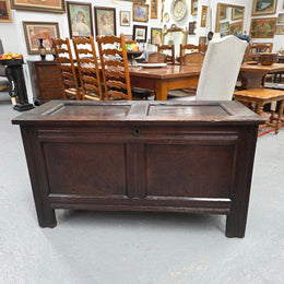 French Oak Blanket Chest Early 19th Century