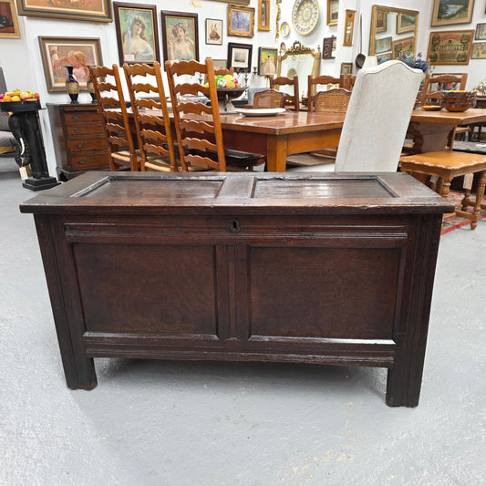 French Oak Blanket Chest Early 19th Century