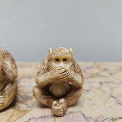 Vintage Carved 3 Wise Monkeys | Antique & Vintage | Moonee Ponds Antiques | Australia Wide Delivery