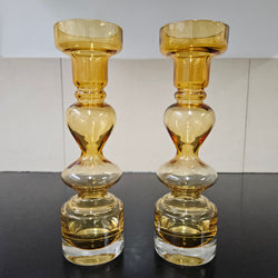Pair of Swedish Mid Century Glass Vases | Antique & Vintage | Moonee Ponds Antiques | Australia Wide Delivery