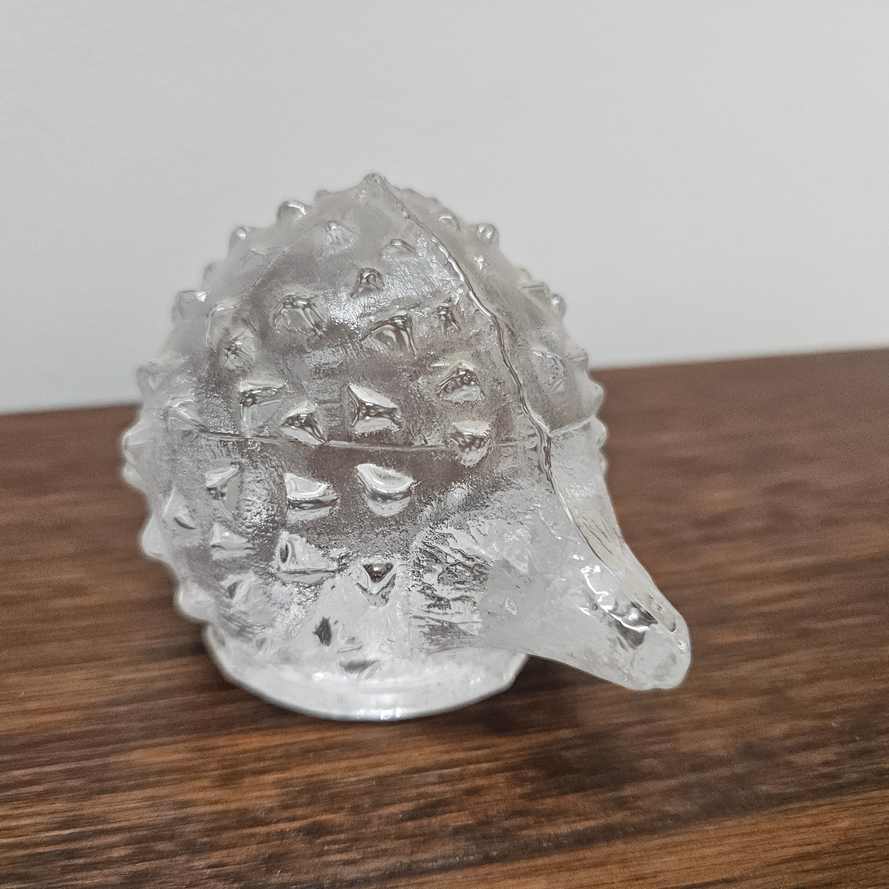 Pukeberg Sweden Glass Hedgehog | Antique & Vintage | Moonee Ponds Antiques | Australia Wide Delivery