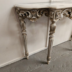 Louis XVI Style Painted Console Table With Marble Top | Antique & Vintage | Moonee Ponds Antiques | Australia Wide Delivery