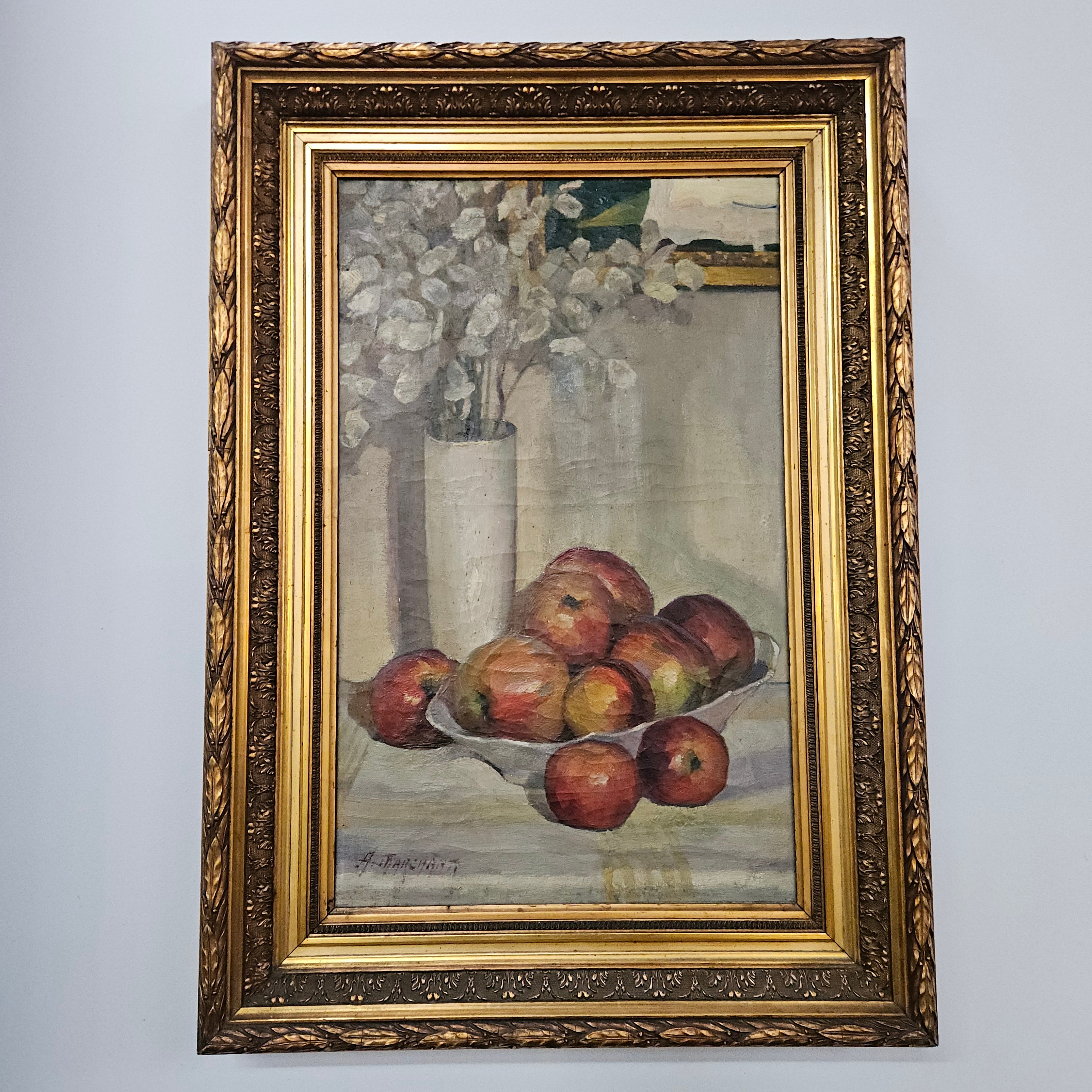 Gilt Framed Signed Oil on Canvas Still Life Painting | Antique & Vintage | Moonee Ponds Antiques | Australia Wide Delivery