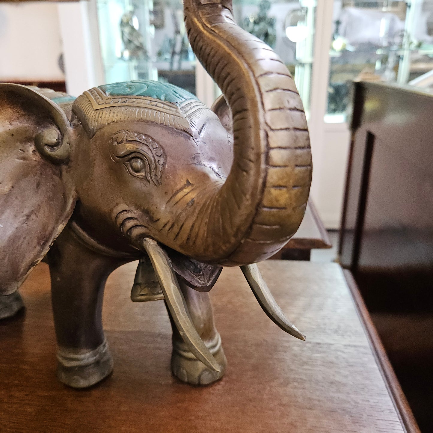 Vintage Brass Elephant Figure