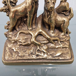 Vintage Brass Dogs Bookend | Antique & Vintage | Moonee Ponds Antiques | Australia Wide Delivery