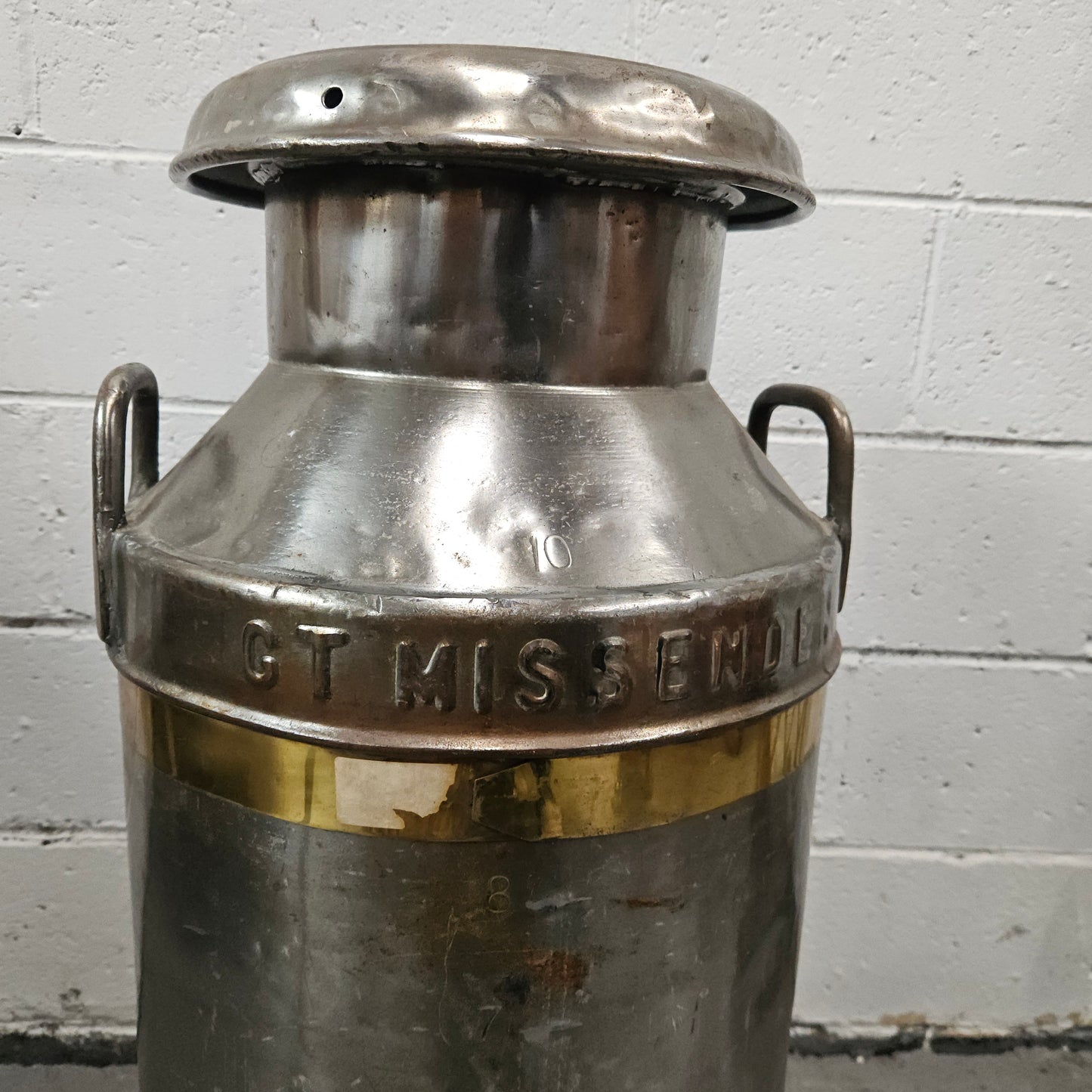 Large Metal Milk Canister/Churn