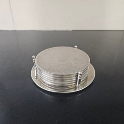 Silver Plated Coaster Set | Antique & Vintage | Moonee Ponds Antiques | Australia Wide Delivery