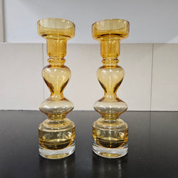 Pair of Swedish Mid Century Glass Vases | Antique & Vintage | Moonee Ponds Antiques | Australia Wide Delivery