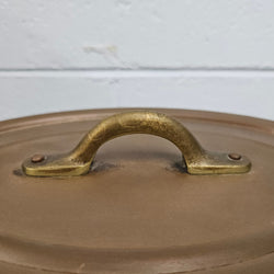 Antique Large Brass Handled & Copper Tin Lined Pot | Antique & Vintage | Moonee Ponds Antiques | Australia Wide Delivery