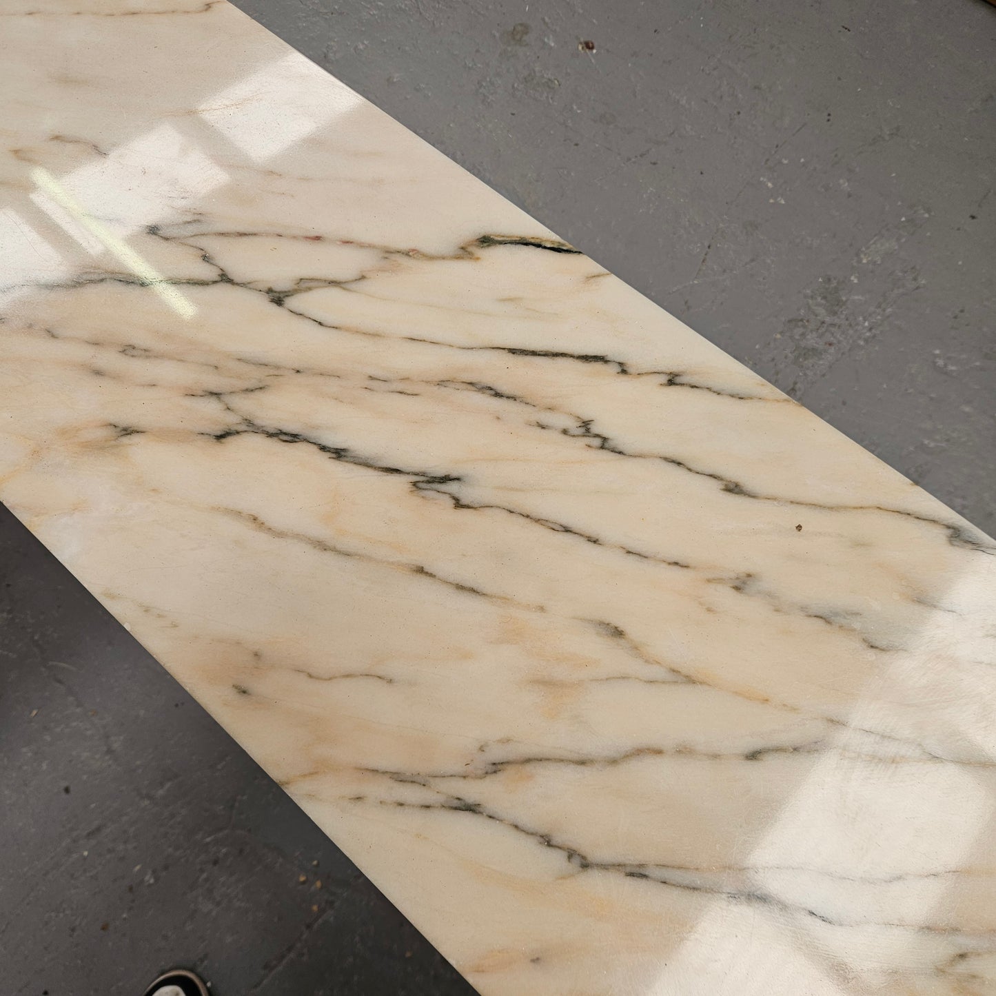 Louis XVI Style Gilt Console Table With Marble Top