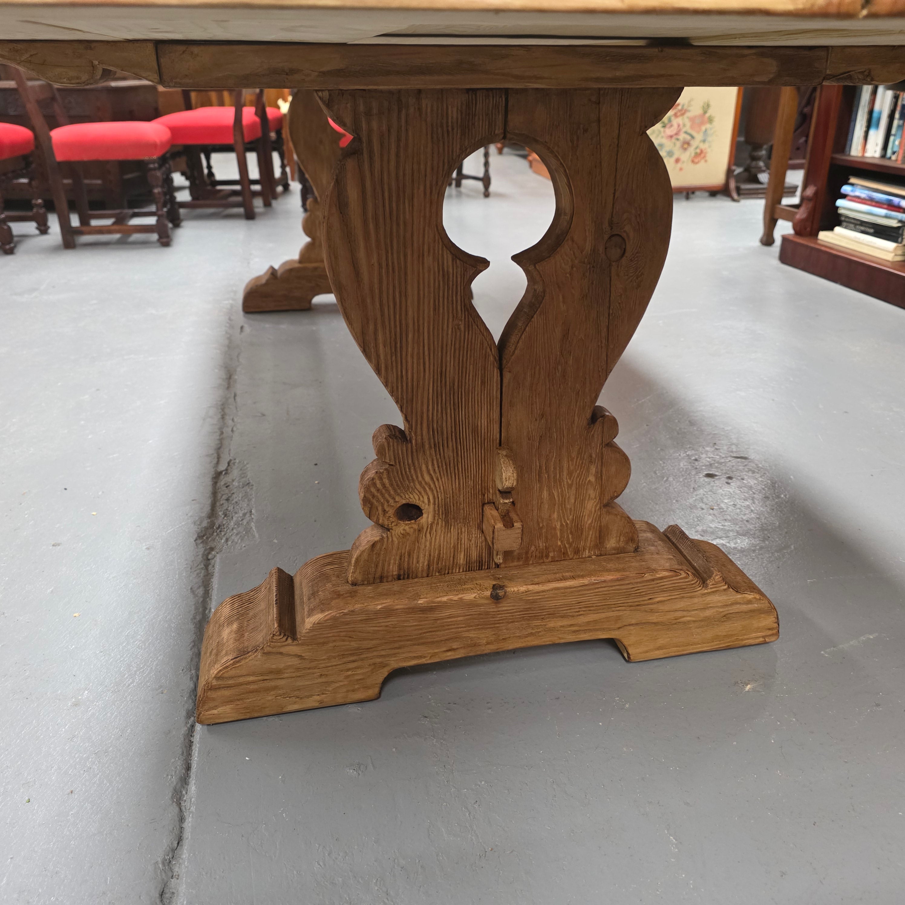 Impressive Vintage Reclaimed Spruce 3 Meter Dining Table | Antique & Vintage | Moonee Ponds Antiques | Australia Wide Delivery