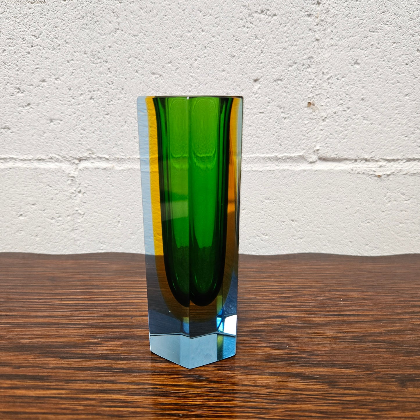 Mid Century Murano Block Vase