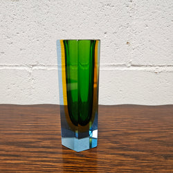 Mid Century Murano Block Vase | Antique & Vintage | Moonee Ponds Antiques | Australia Wide Delivery