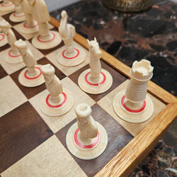 Antique Carved & Stained Ivory Chess Set | Antique & Vintage | Moonee Ponds Antiques | Australia Wide Delivery