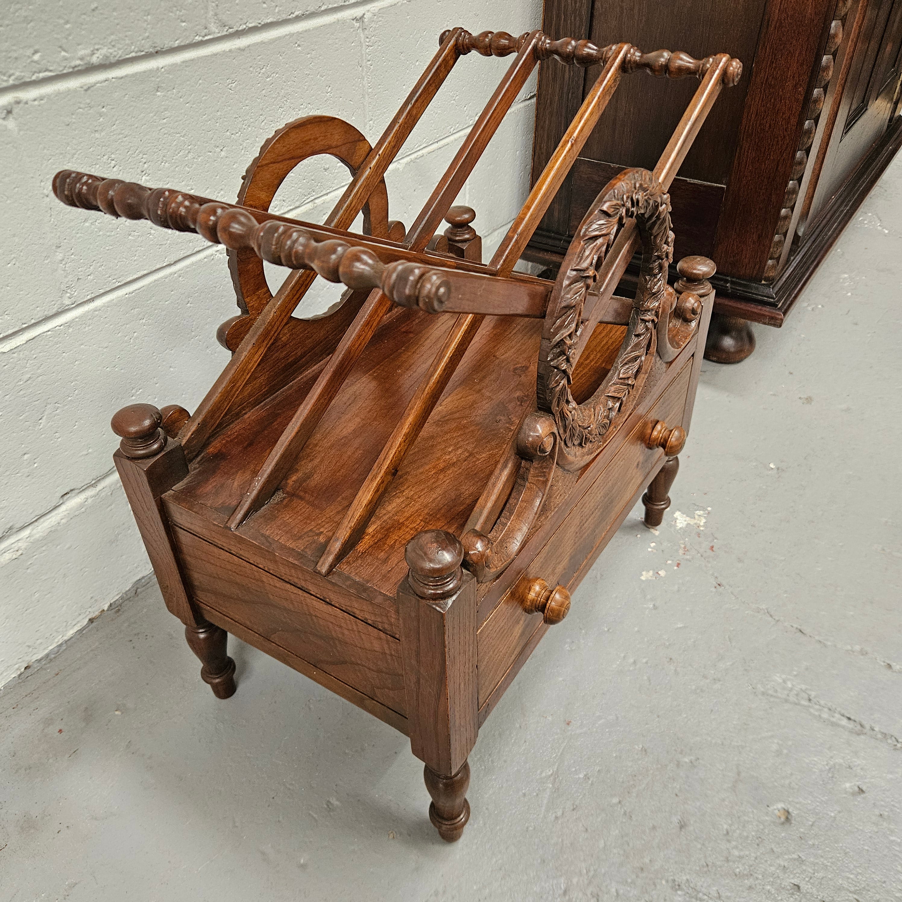 Vintage Mahogany Magazine Rack | Antique & Vintage | Moonee Ponds Antiques | Australia Wide