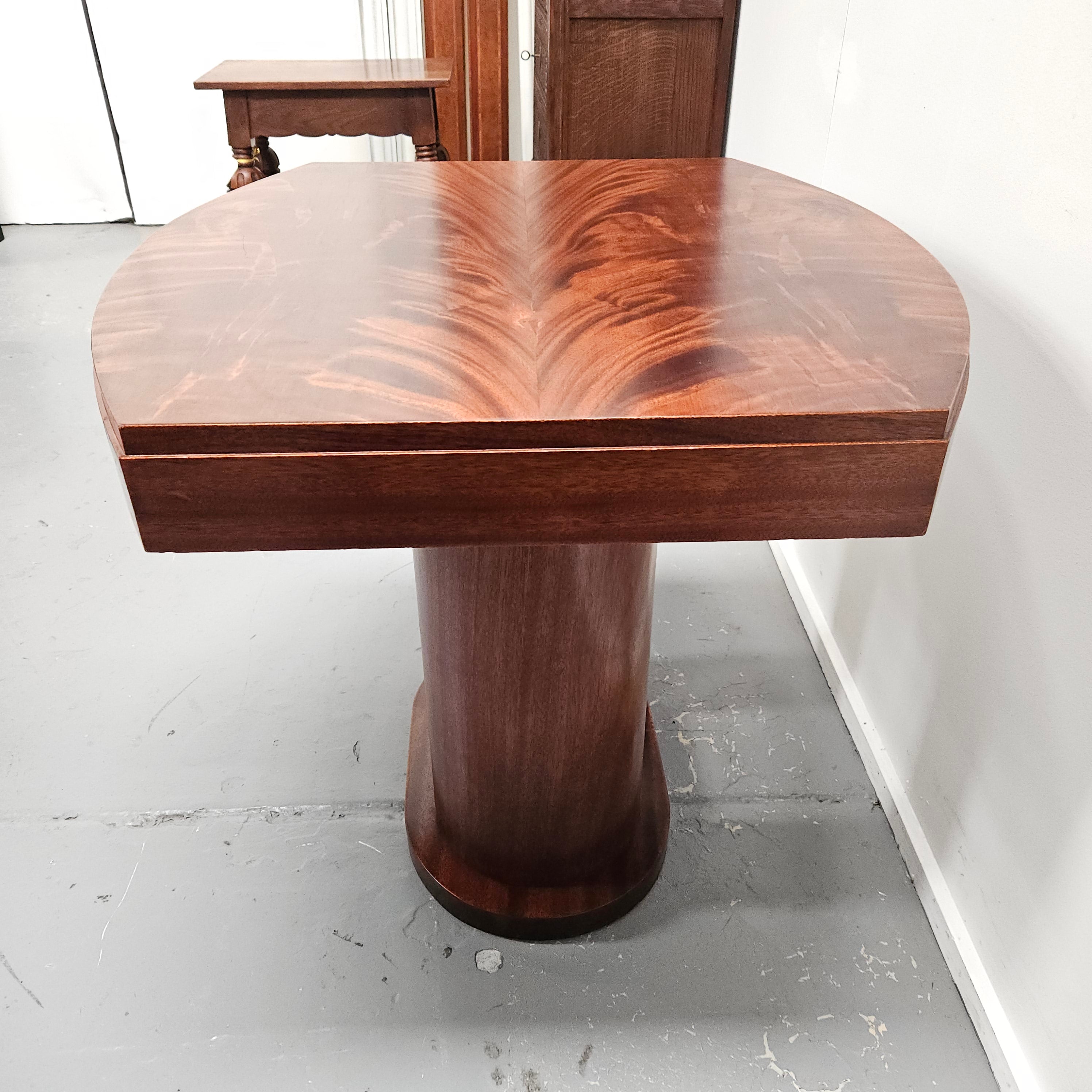 Art Deco Flame Mahogany Centre Table | Antique & Vintage | Moonee Ponds Antiques | Australia Wide Delivery