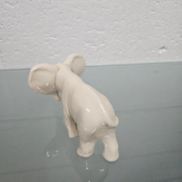 Signed Pottery Elephant