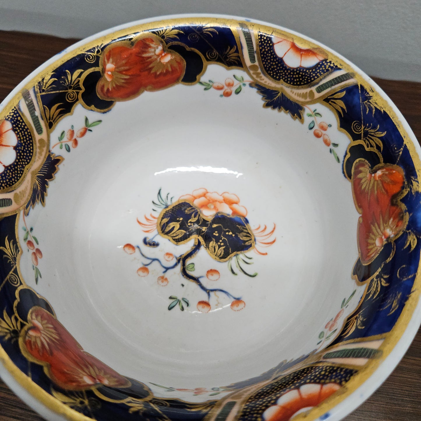 Early Victorian Gaudy Welsh Hand Painted Bowl