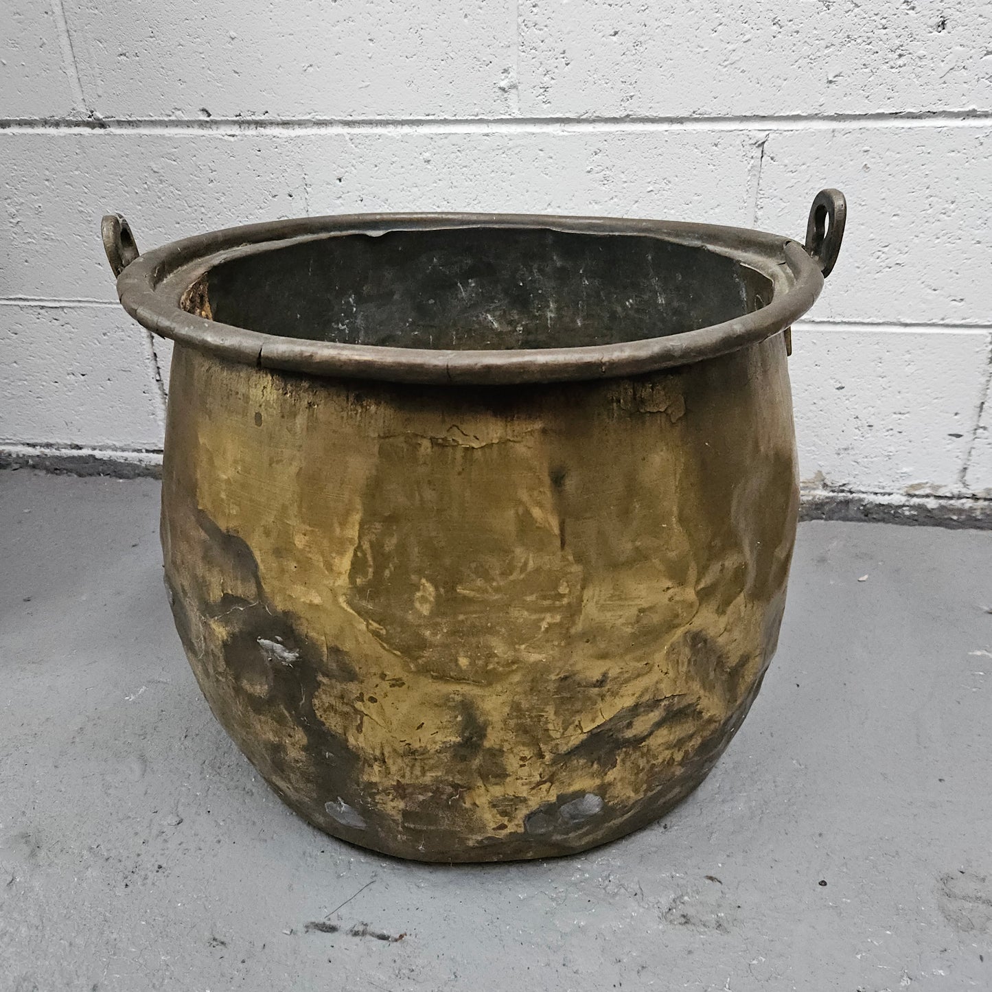 Antique Brass Bucket