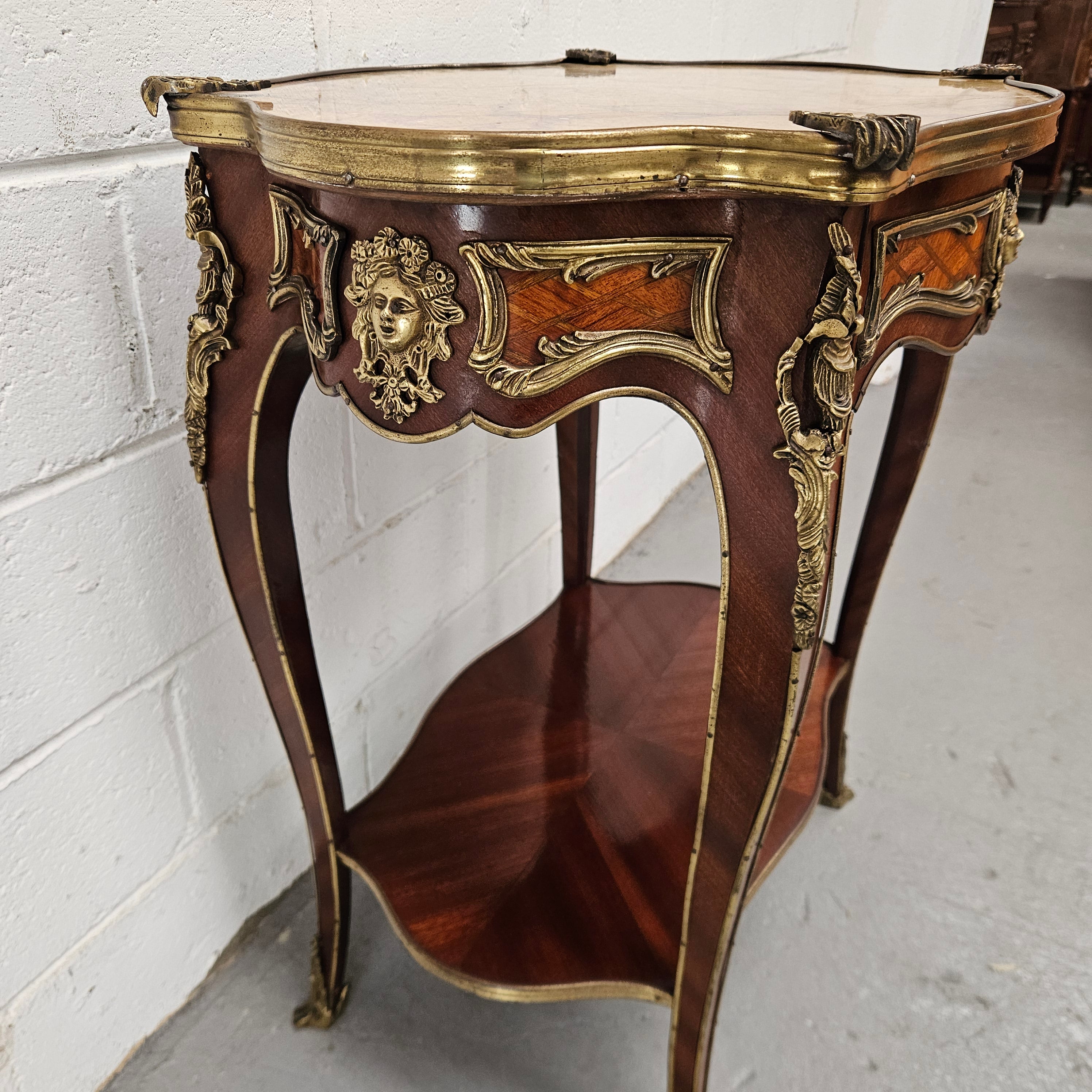 Antique French Marble Top & Ormolu Mounted Side Table | Antique & Vintage | Moonee Ponds Antiques | Australia Wide