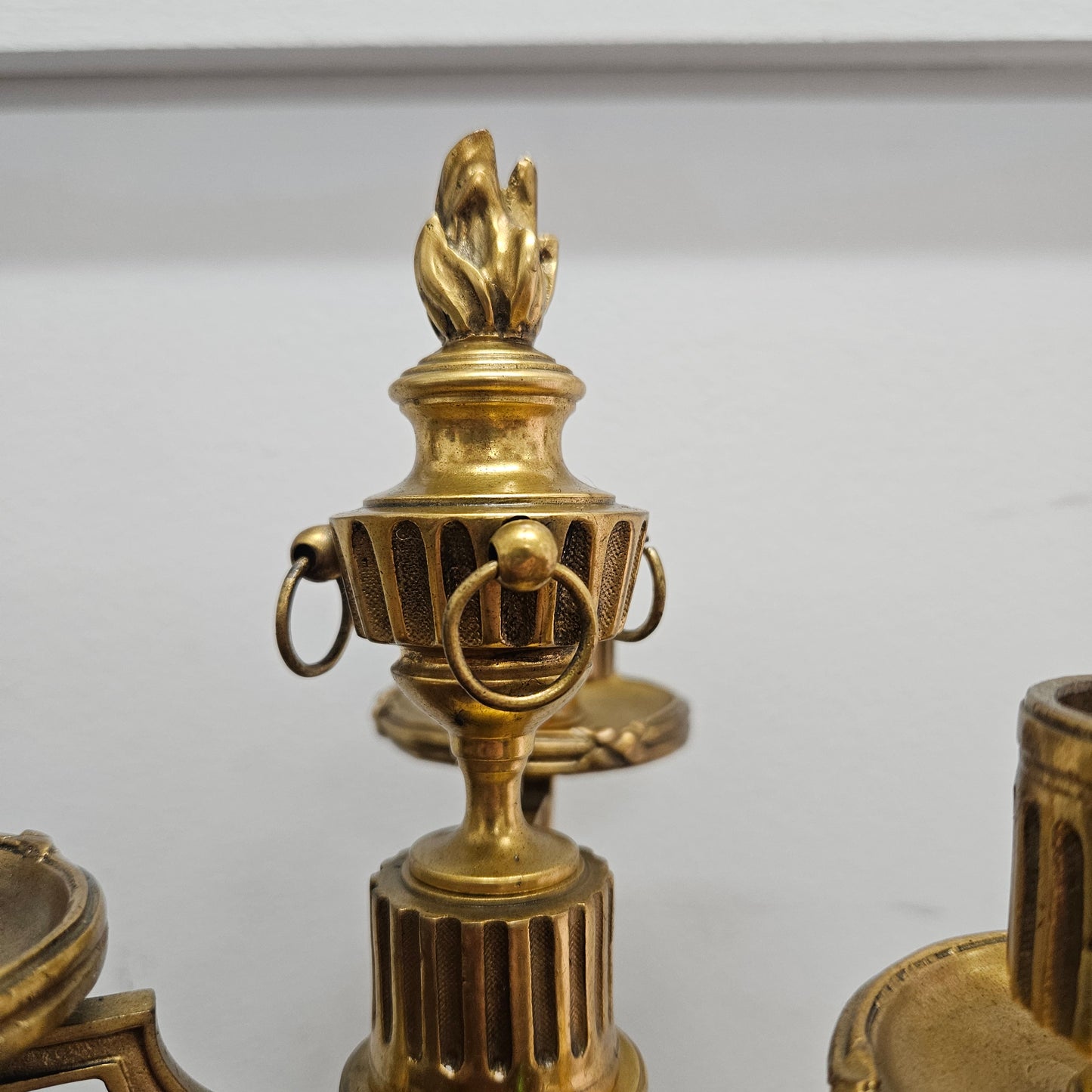 Impressive Louis XVl th Gilt Bronze Candleholder.  Circ 1780