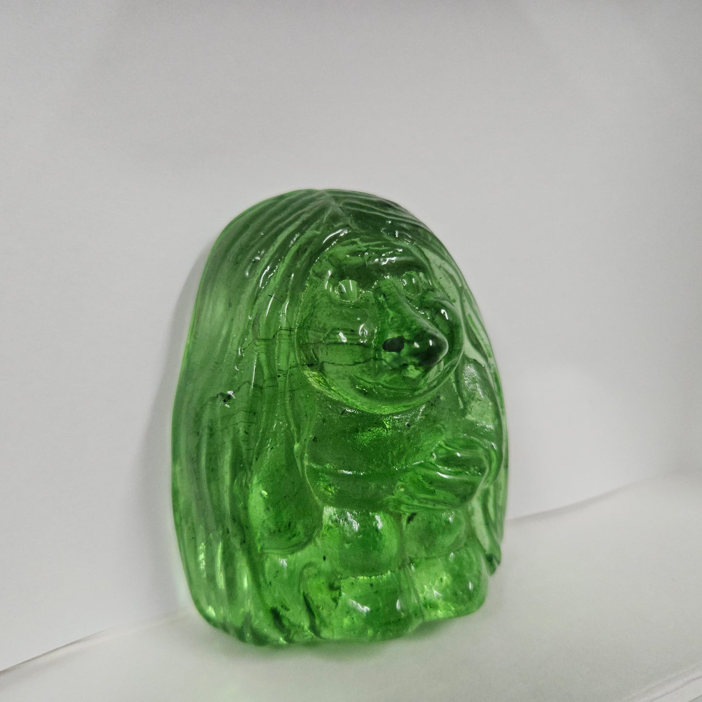Vintage Swedish Green Glass Troll Paperweight
