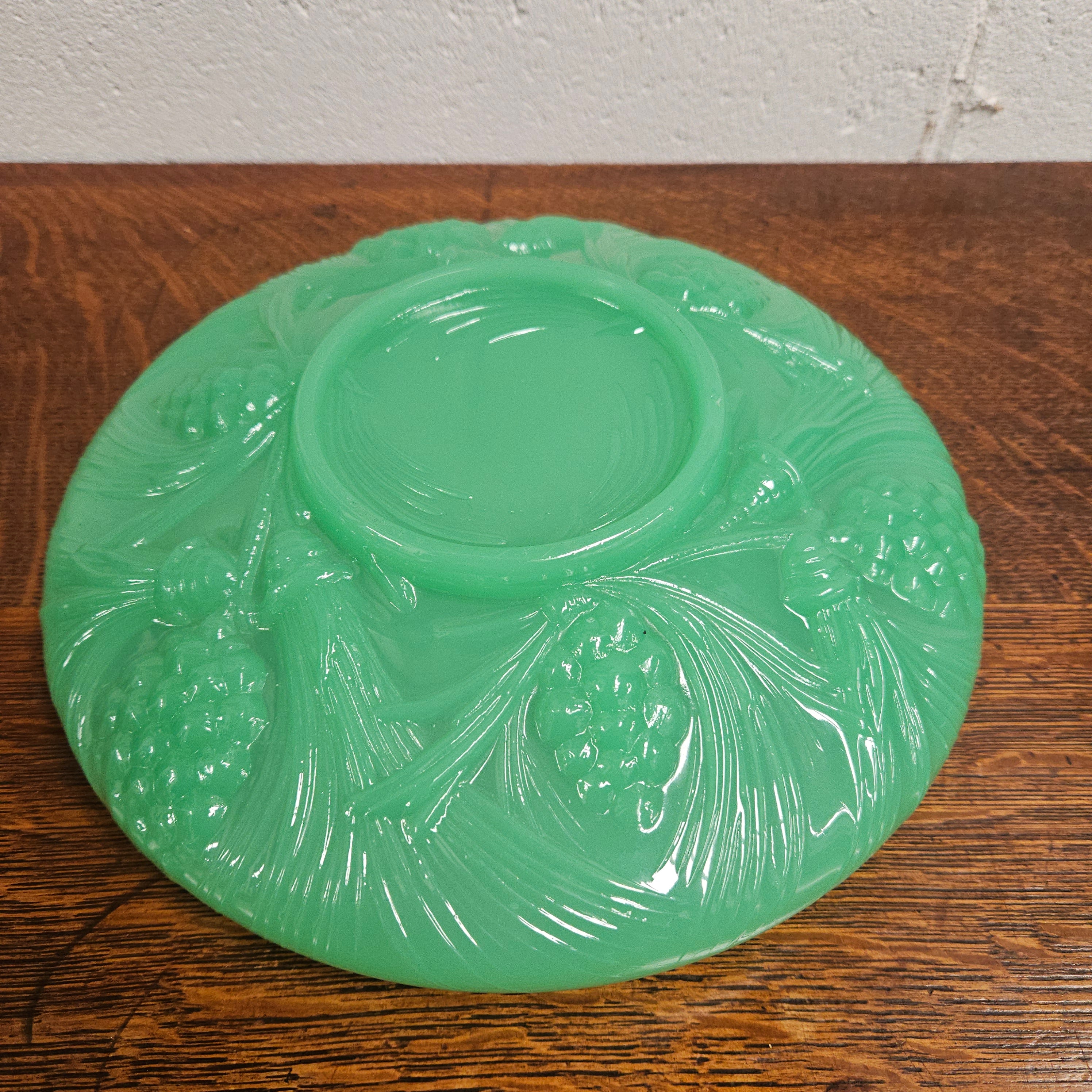Green Pressed Glass Bowl by James A. Jobling & Co. | Antique & Vintage | Moonee Ponds Antiques | Australia Wide Delivery