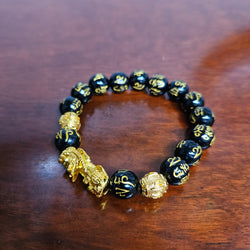 Vintage Feng Shui Mantra Beads Bracelet