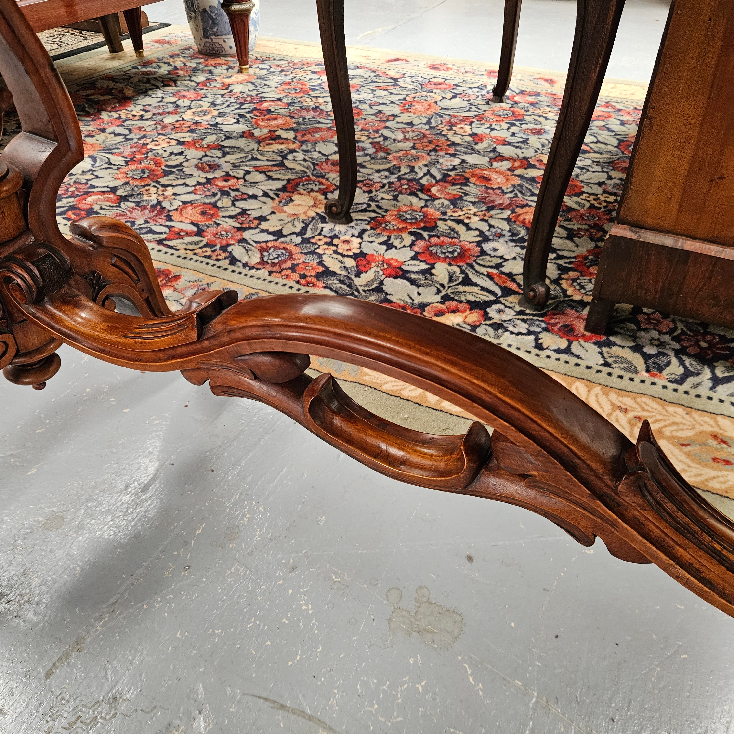 Stunning Victorian Figured Walnut Occasional/Side Table Circ 1860's | Antique & Vintage | Moonee Ponds Antiques | Australia Wide Delivery