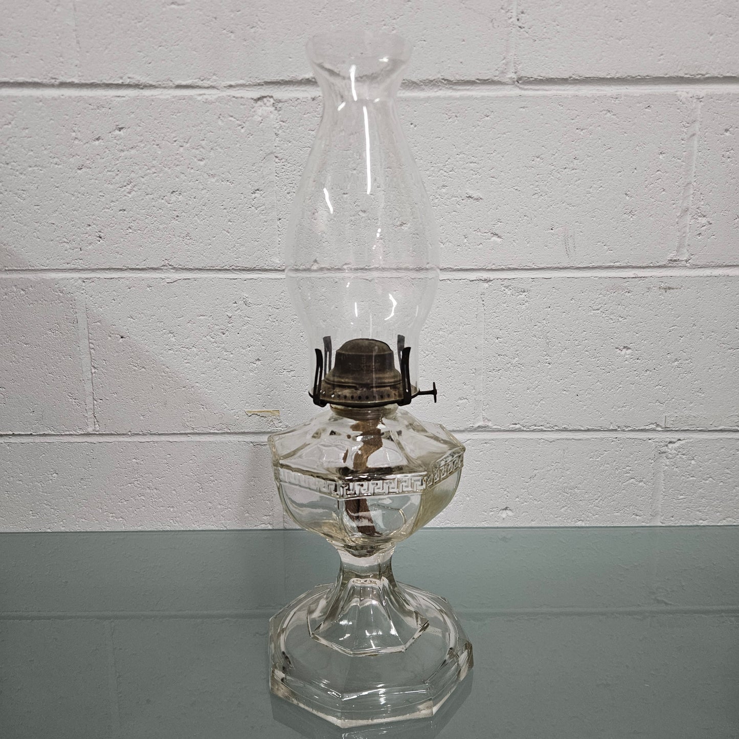 Vintage Clear Glass Kero Lamp