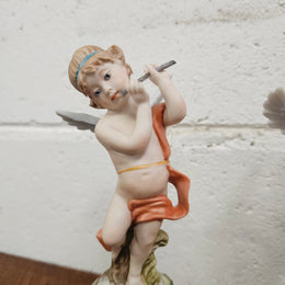 Set of Three Capodimonte Angle Figurines