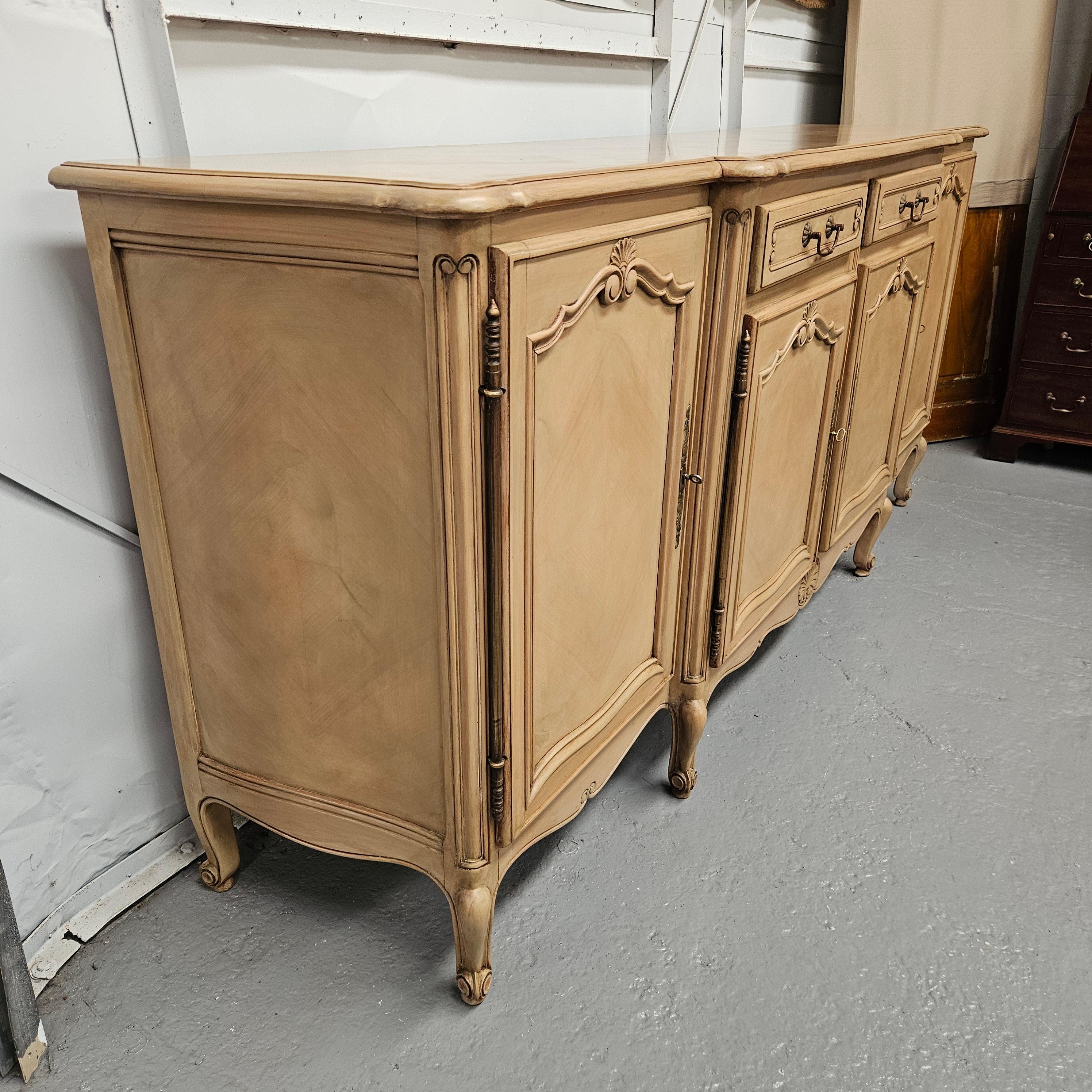French Parquetry Large Sideboard | Antique & Vintage | Moonee Ponds Antiques | Australia Wide Delivery