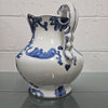 Vintage Staffordshire English Ironstone Jug Hand Painted Blue & White | Antique & Vintage | Moonee Ponds Antiques | Australia Wide Delivery