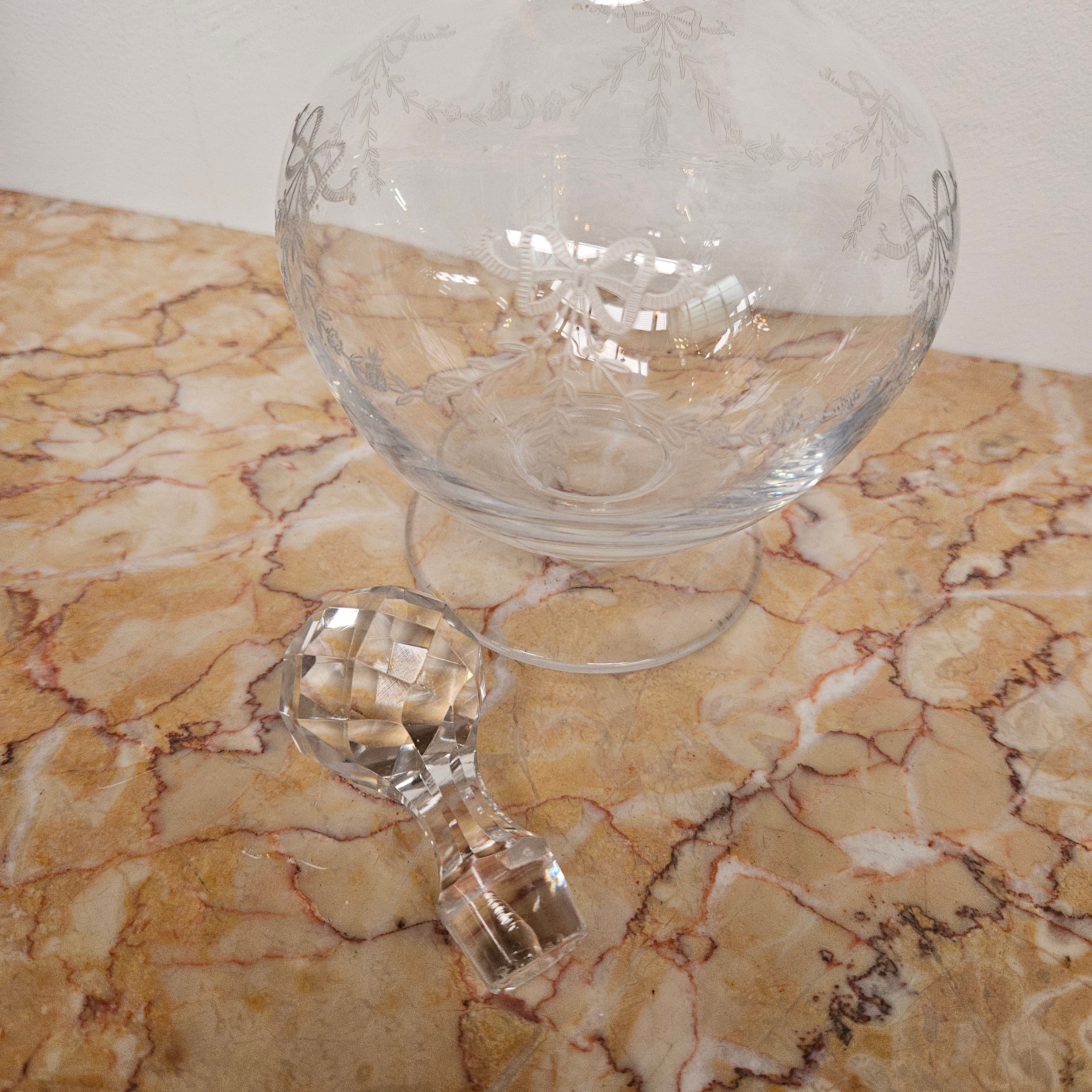 Large Crystal Glass Victorian Decanter | Antique & Vintage | Moonee Ponds Antiques | Australia Wide Delivery