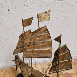 Miniature Vermeil Silver Chinese Sailing Ship | Antique & Vintage | Moonee Ponds Antiques | Australia Wide Delivery