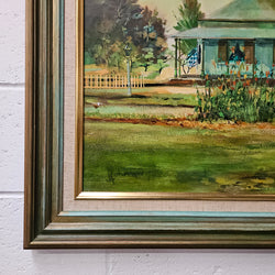 C.R Johnson Framed Oil on Board Painting | Antique & Vintage | Moonee Ponds Antiques | Australia Wide Delivery
