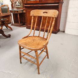 Vintage Oak Spindle Back Chair