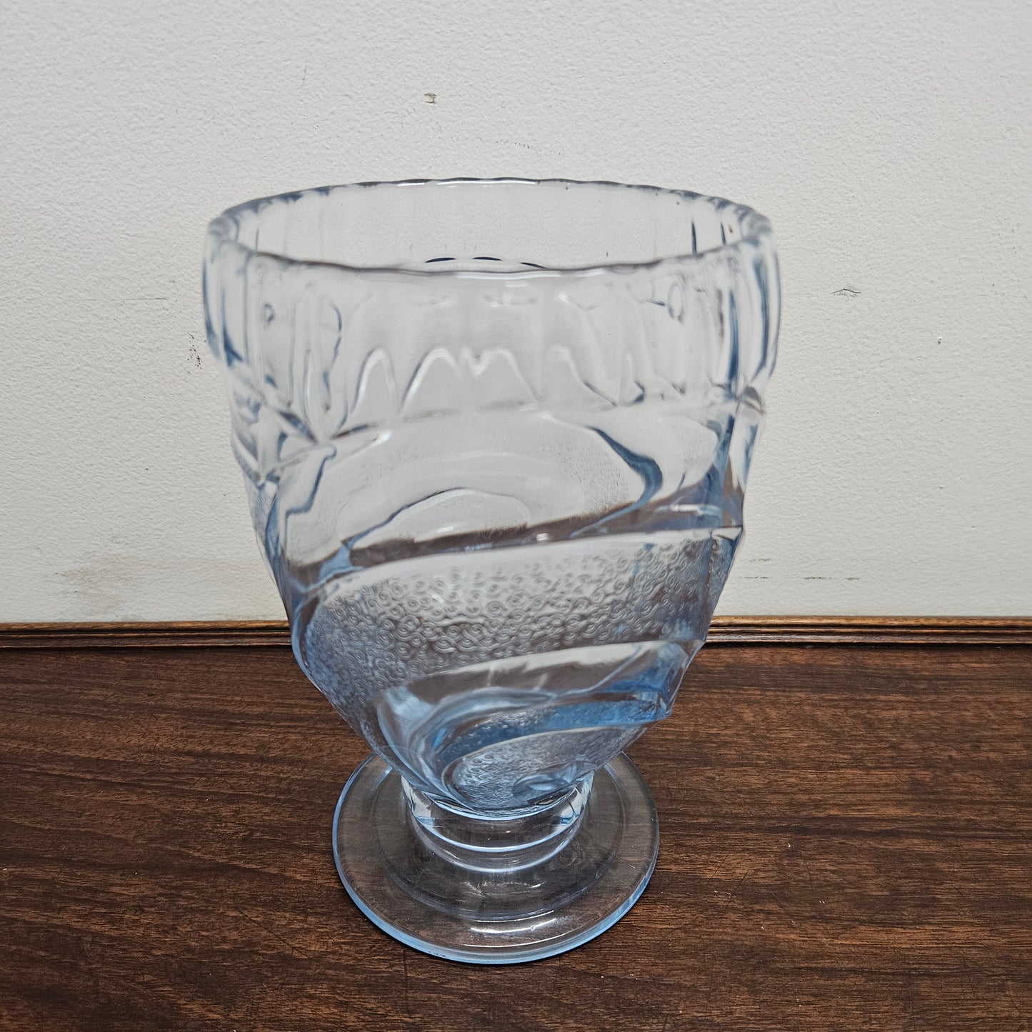 Art Deco Blue Glass Vase