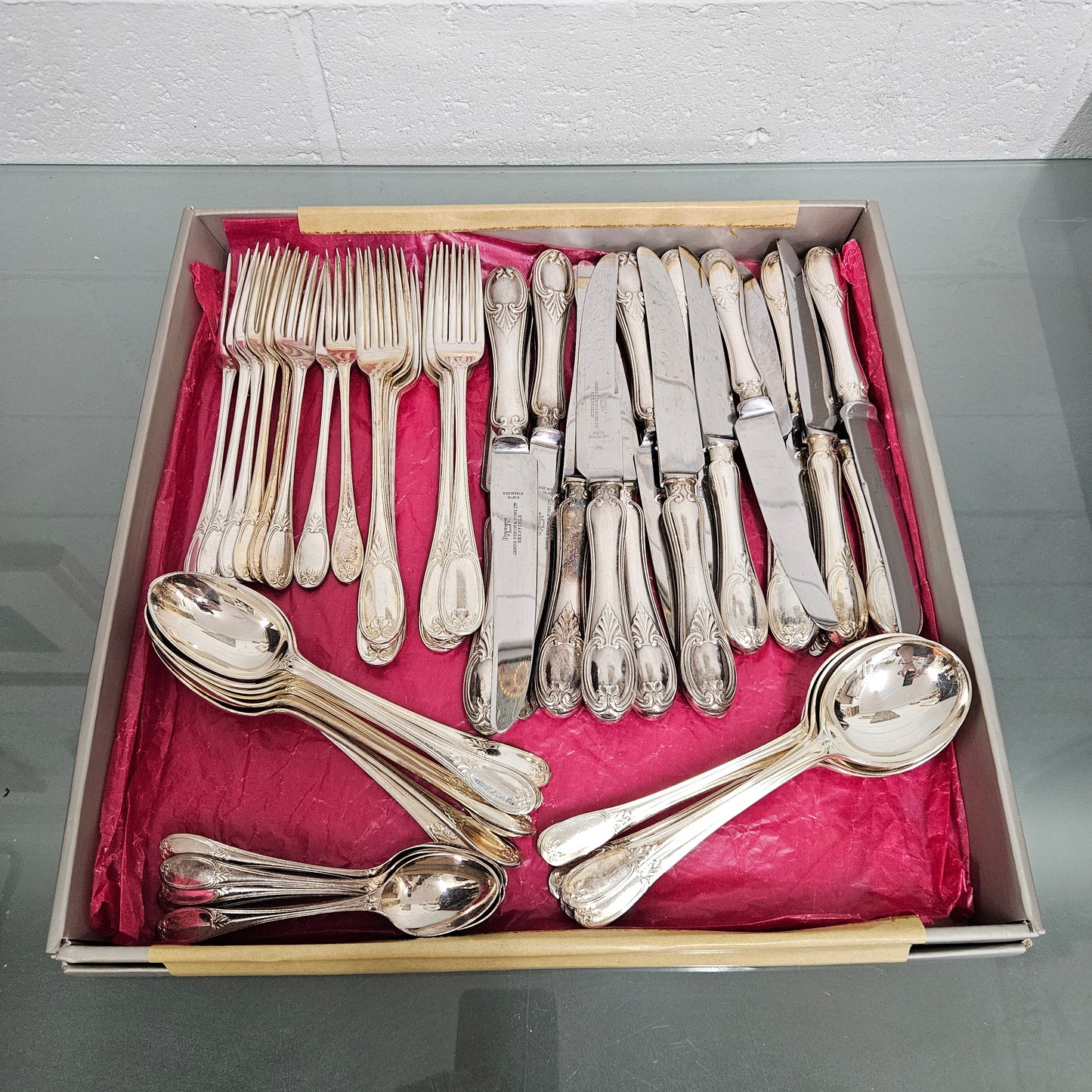 Vintage Cutlery Setting For Eight James Dixon & Sons Sheffield