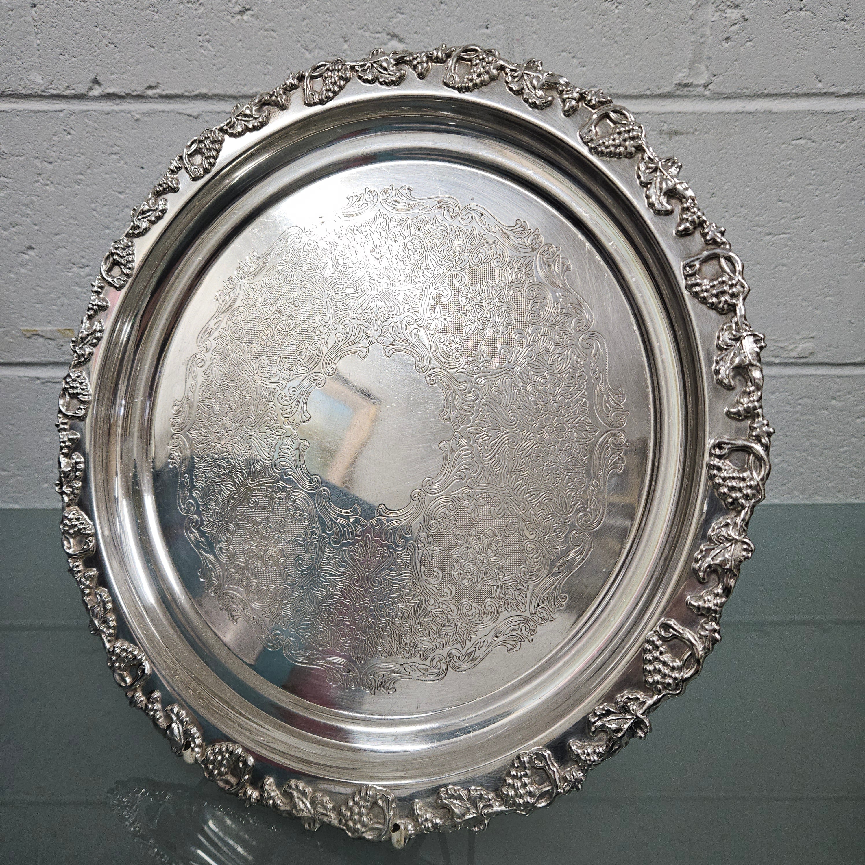 Crusader Reproduction Sheffield Plate/Tray