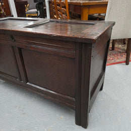 French Oak Blanket Chest Early 19th Century