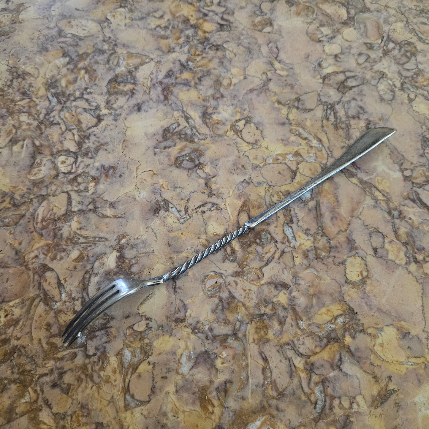 Vintage Silver Plated Pickle Fork