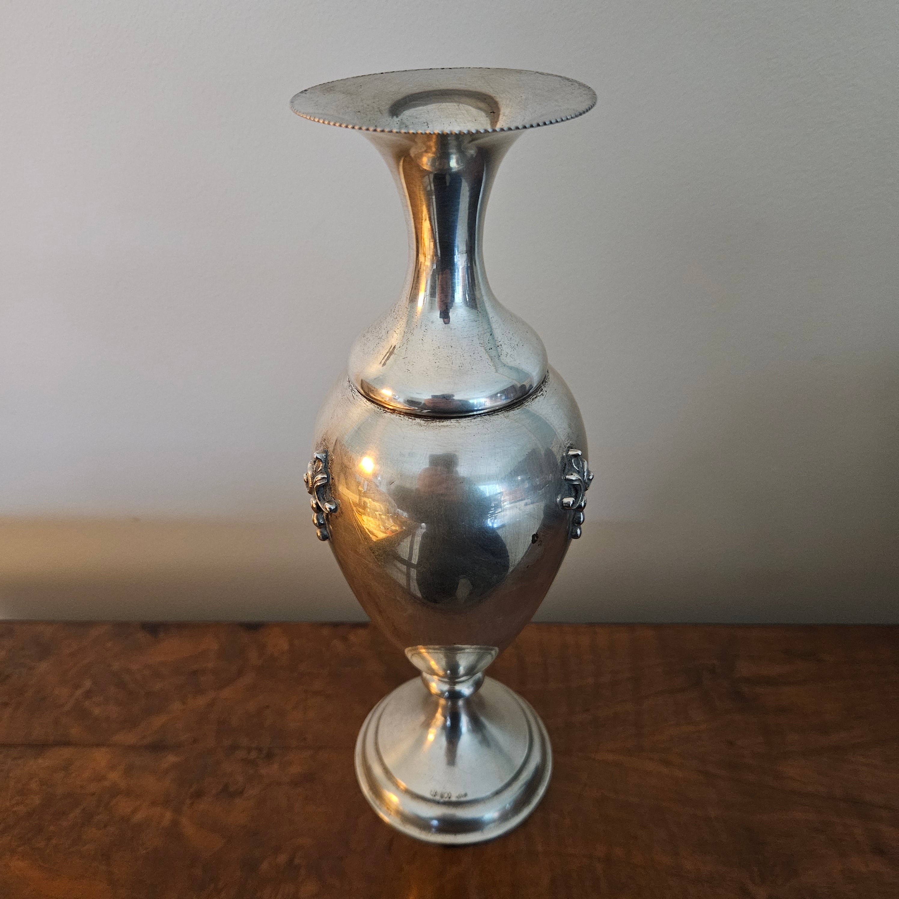 Italian Solid Silver Vase | Antique & Vintage | Moonee Ponds Antiques | Australia Wide Delivery