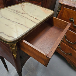 Louis XVIth Style Mahogancy Side Cabinet/Bedside Moonee Ponds Antiques