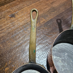 Set of Five French Copper Sauce Pots | Antique & Vintage | Moonee Ponds Antiques | Australia Wide Delivery