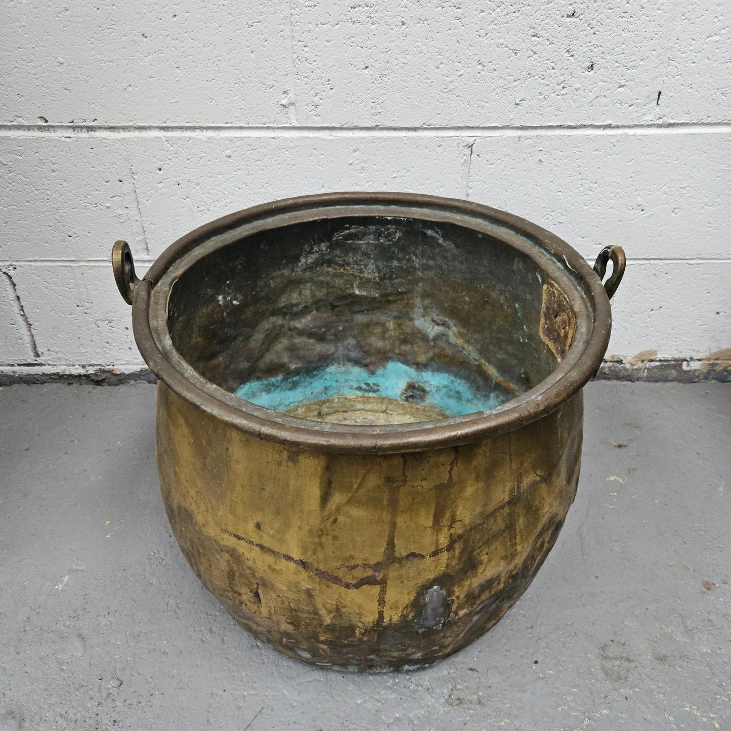 Antique Brass Bucket